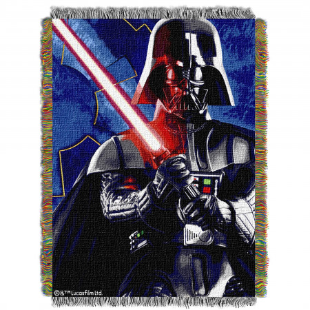 Star Wars Sith Lord Woven Tapestry Throw Blanket 48" x 60"